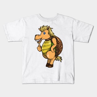 Horse as Turtle with Tank Kids T-Shirt